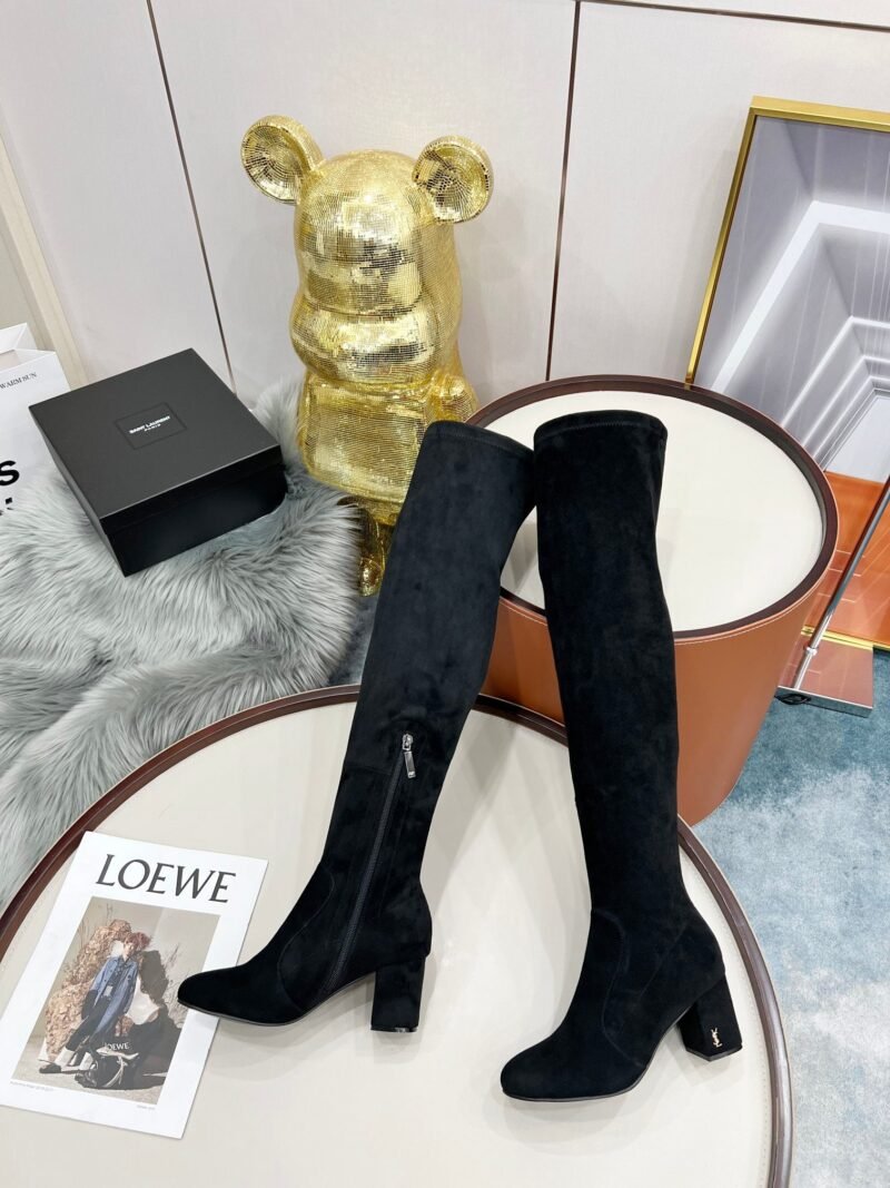 Botas Altas Lou de Piel YSL