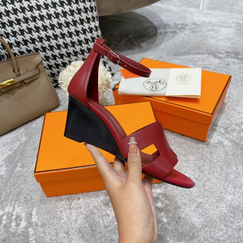 Sandalias Santorini de tacón HERMES - Imagen 6