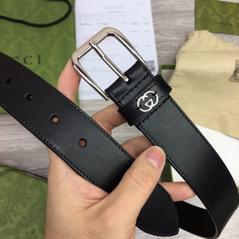 Cinturón con hebilla y GG Gucci - Imagen 3