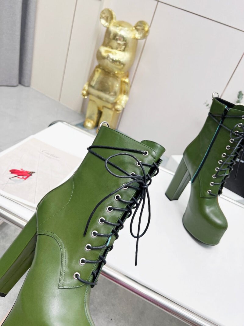 Botines Cherry de Plataforma Piel Lisa YSL - Imagen 6