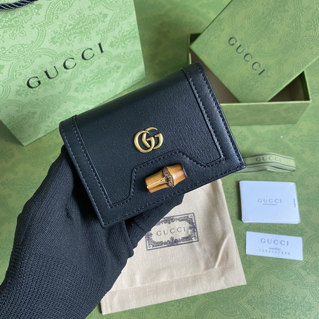 Monedero con detalle de bambú GUCCI