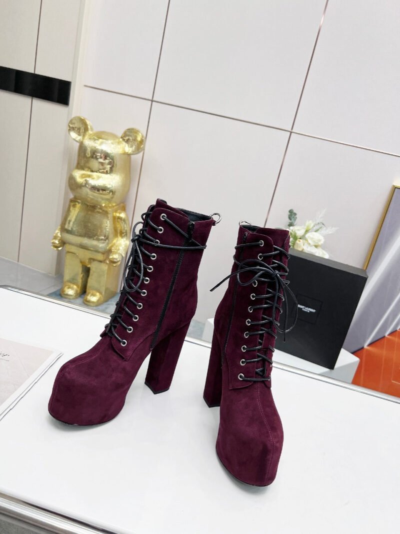 Botines Cherry de Plataforma Piel YSL - Imagen 5