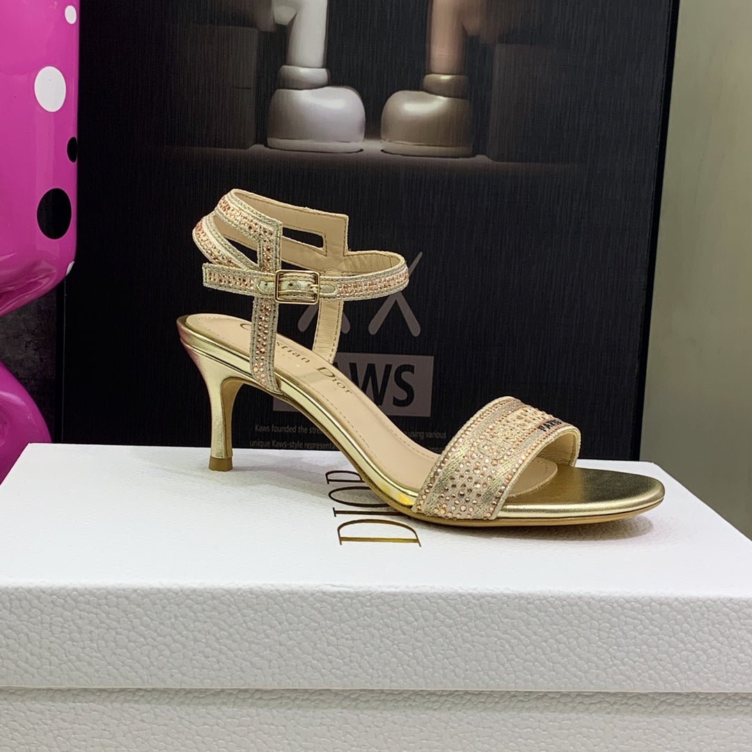 Sandalia con tacón bajo Dway Dior