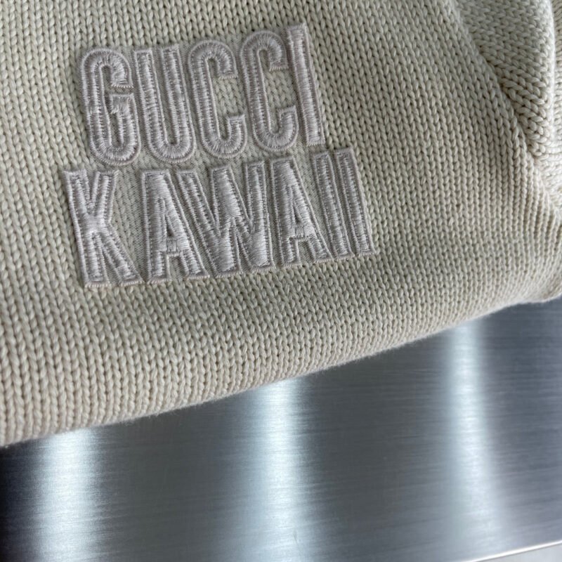 Cárdigan punto de algodón con intarsia animal GUCCI - Imagen 4