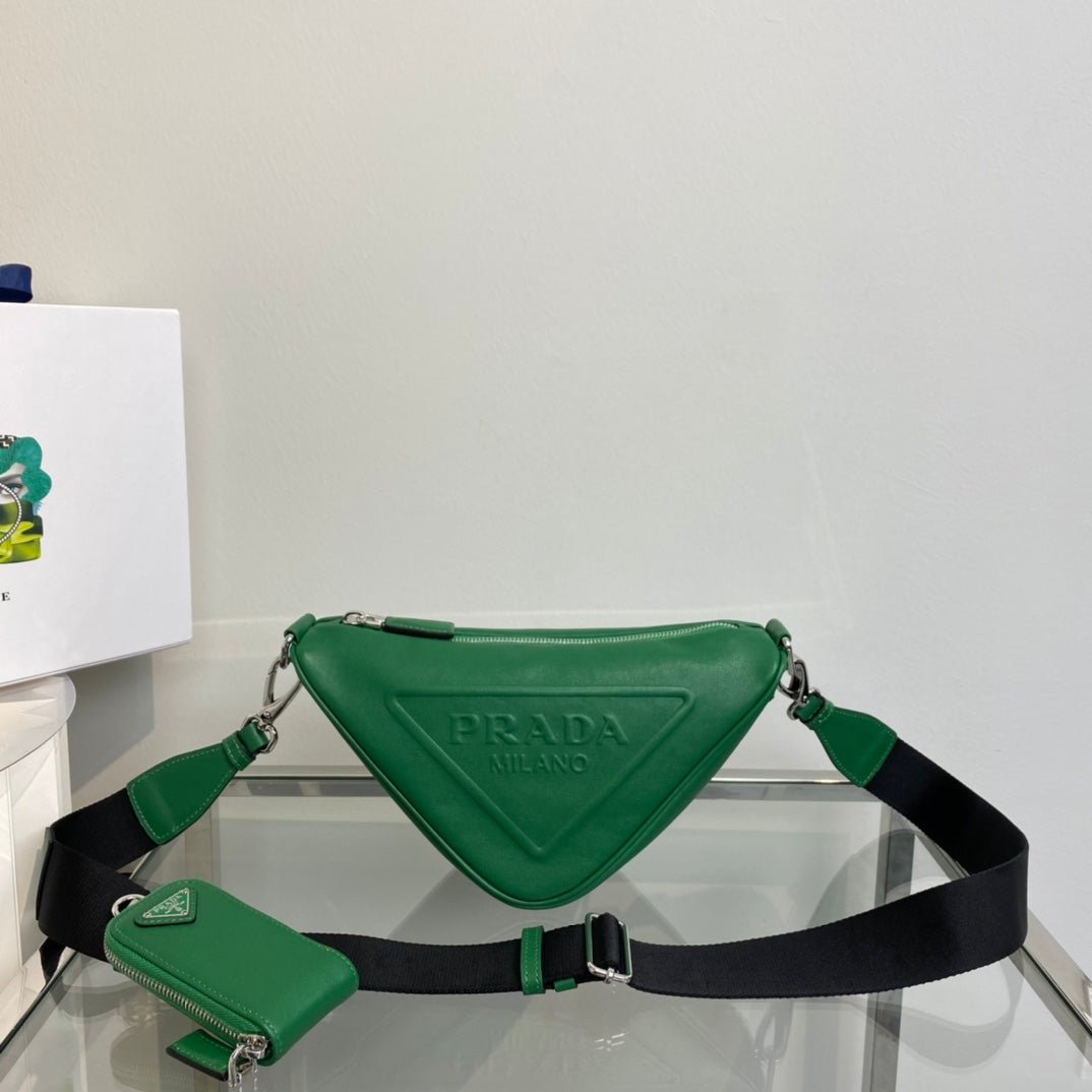 bolso de satén con cristales artificiales PRADA