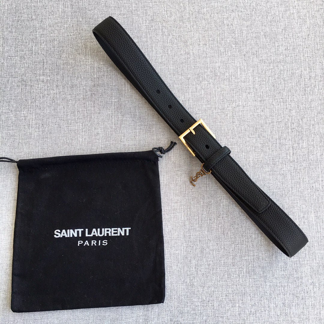 Cinturón de hebilla cuadrada YSL