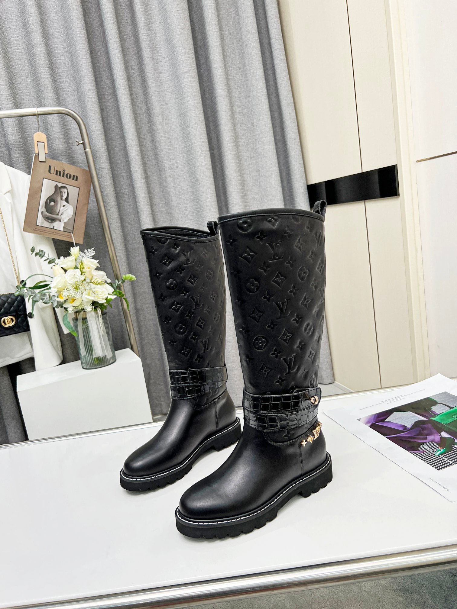 Bota Plana Militar Territory Louis Vuitton