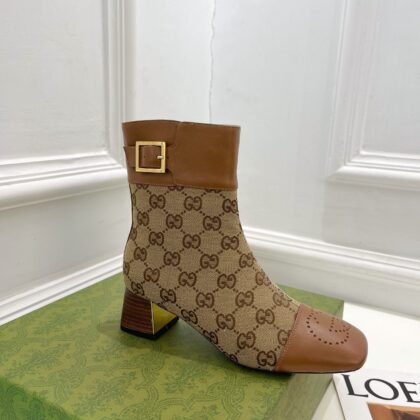 Botín de lona GG Gucci