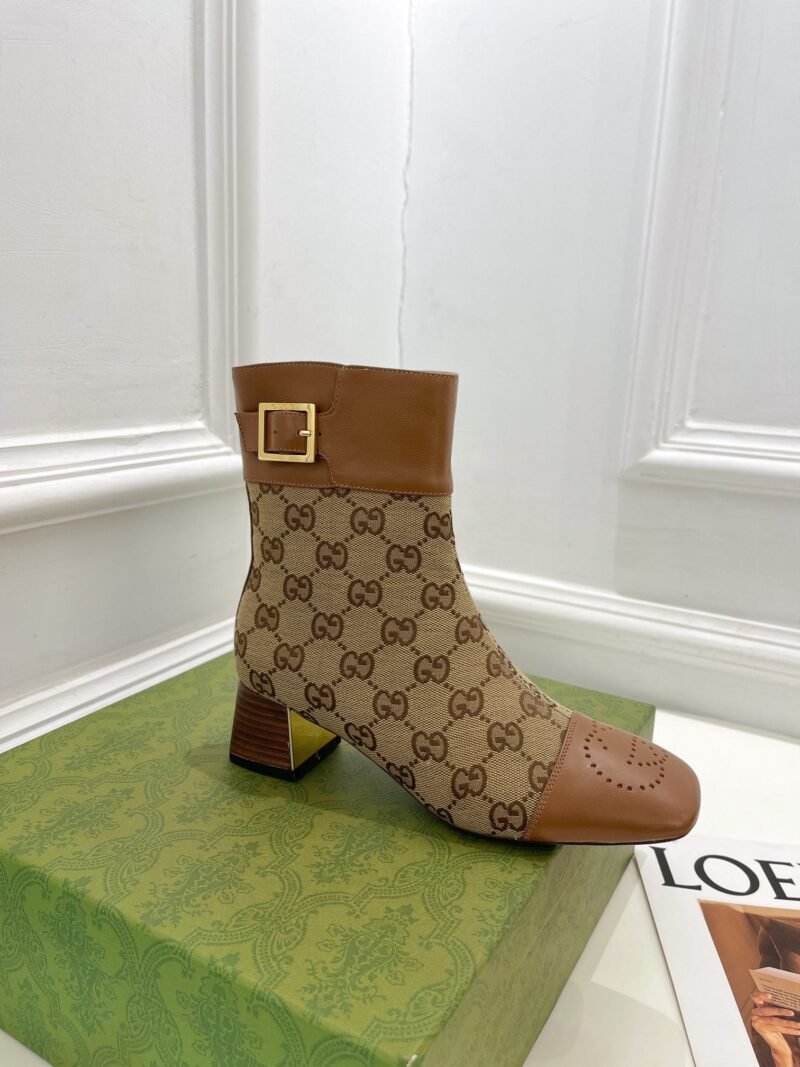 Botín de lona GG Gucci