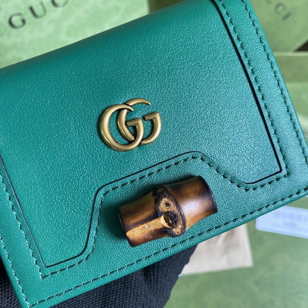 Monedero con detalle de bambú GUCCI
