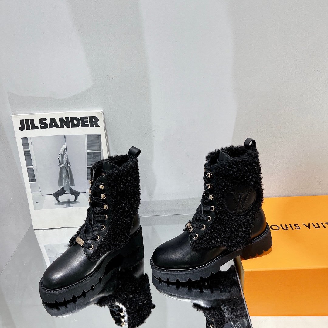 Bota Militar Plana Territory Louis Vuitton