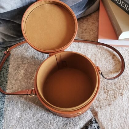 BOLSO TAMBOUR MEDIANO DE PIEL LISA CELINE