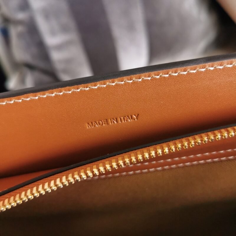 BOLSO CABAS DE FRANCE MEDIANO DE LONA TRIOMPHE Y PIEL CELINE - Imagen 6