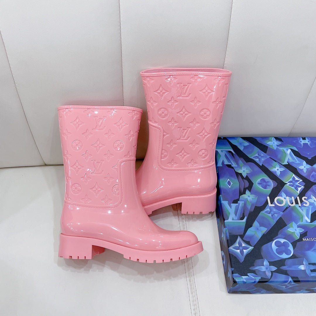 BOTA PLANA DE MEDIA CAÑA DROPS LOUIS VUITTON