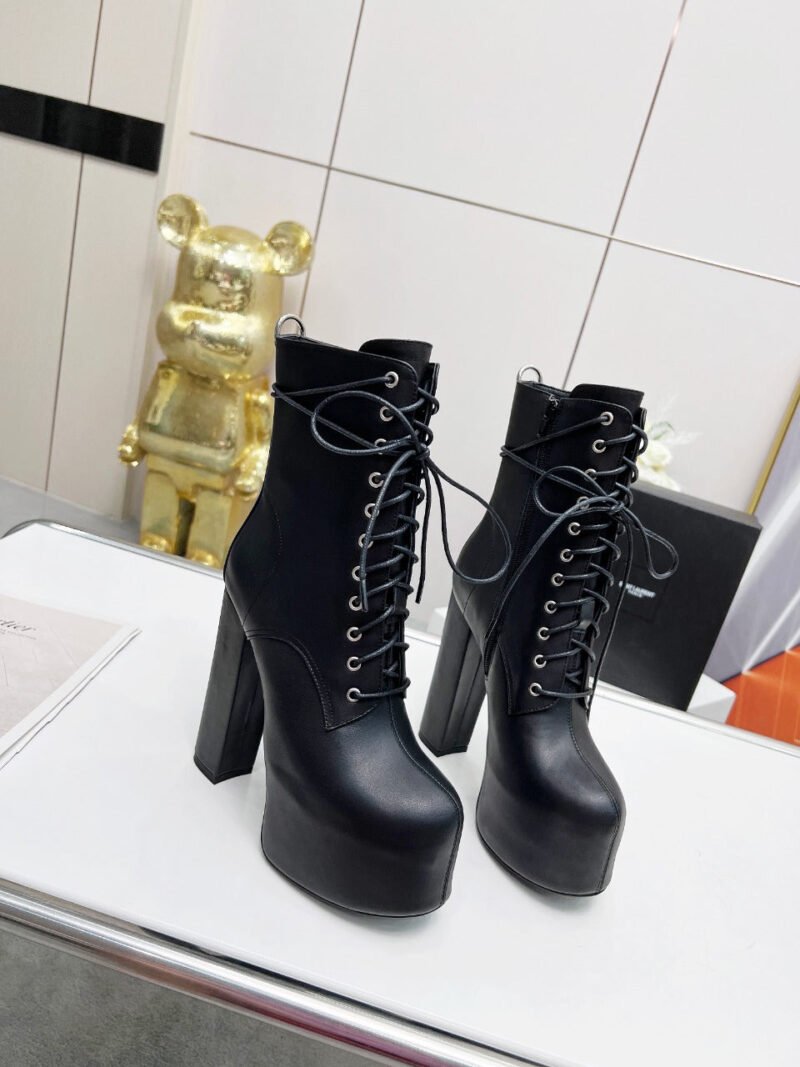 Botines Cherry de Plataforma Piel Lisa YSL