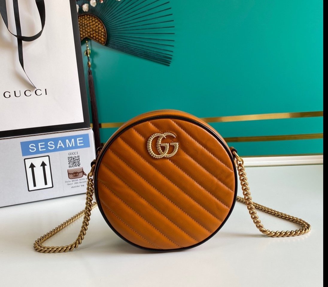 Minibolso de Hombro GG Marmont Redondo GUCCI