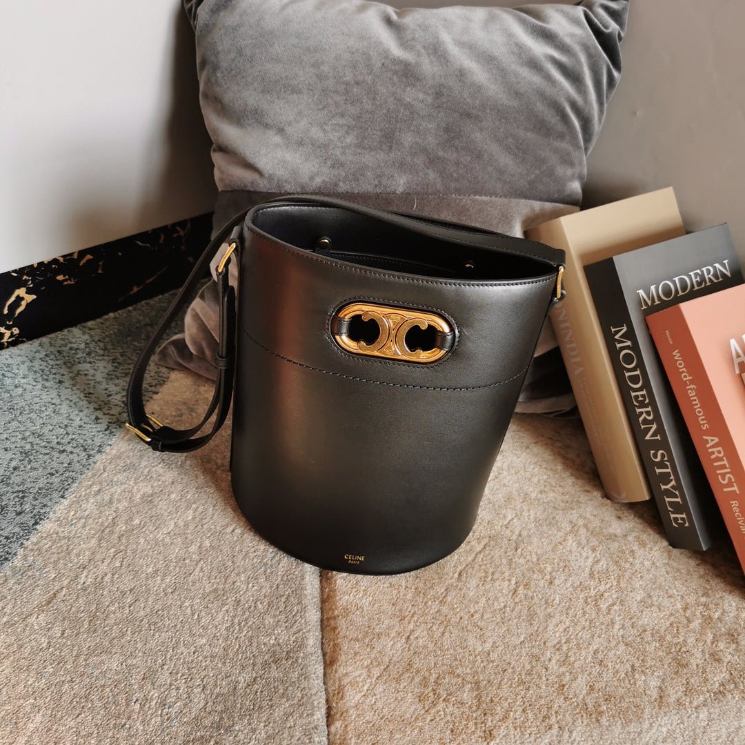 Bolso Cubo Grande de Piel Celine