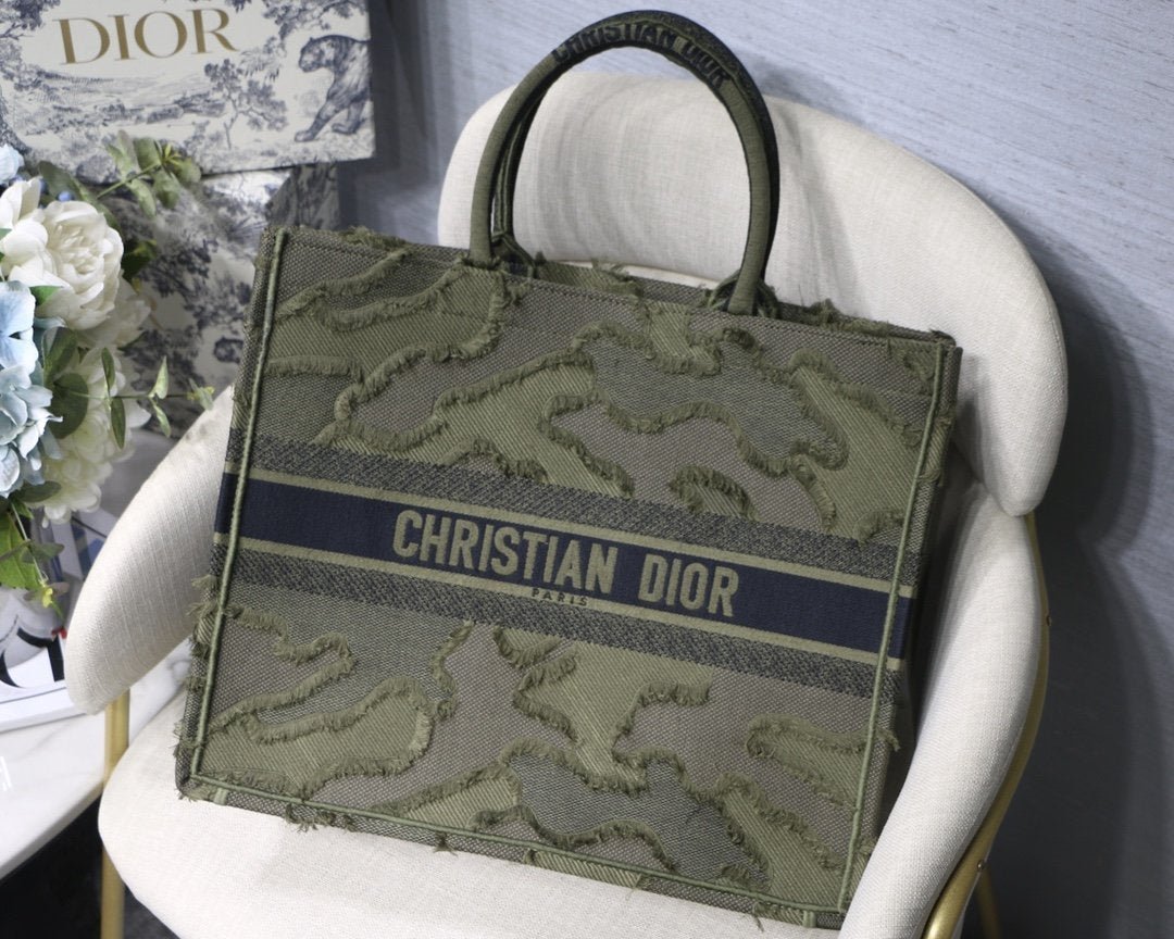 DIOR BOOK TOTE Bordado Camouflage - KJ PLUS