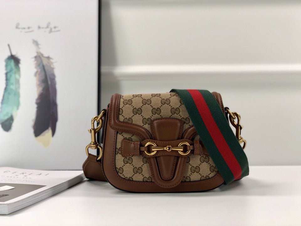 Bolso de hombro Lady Web pequeño GUCCI