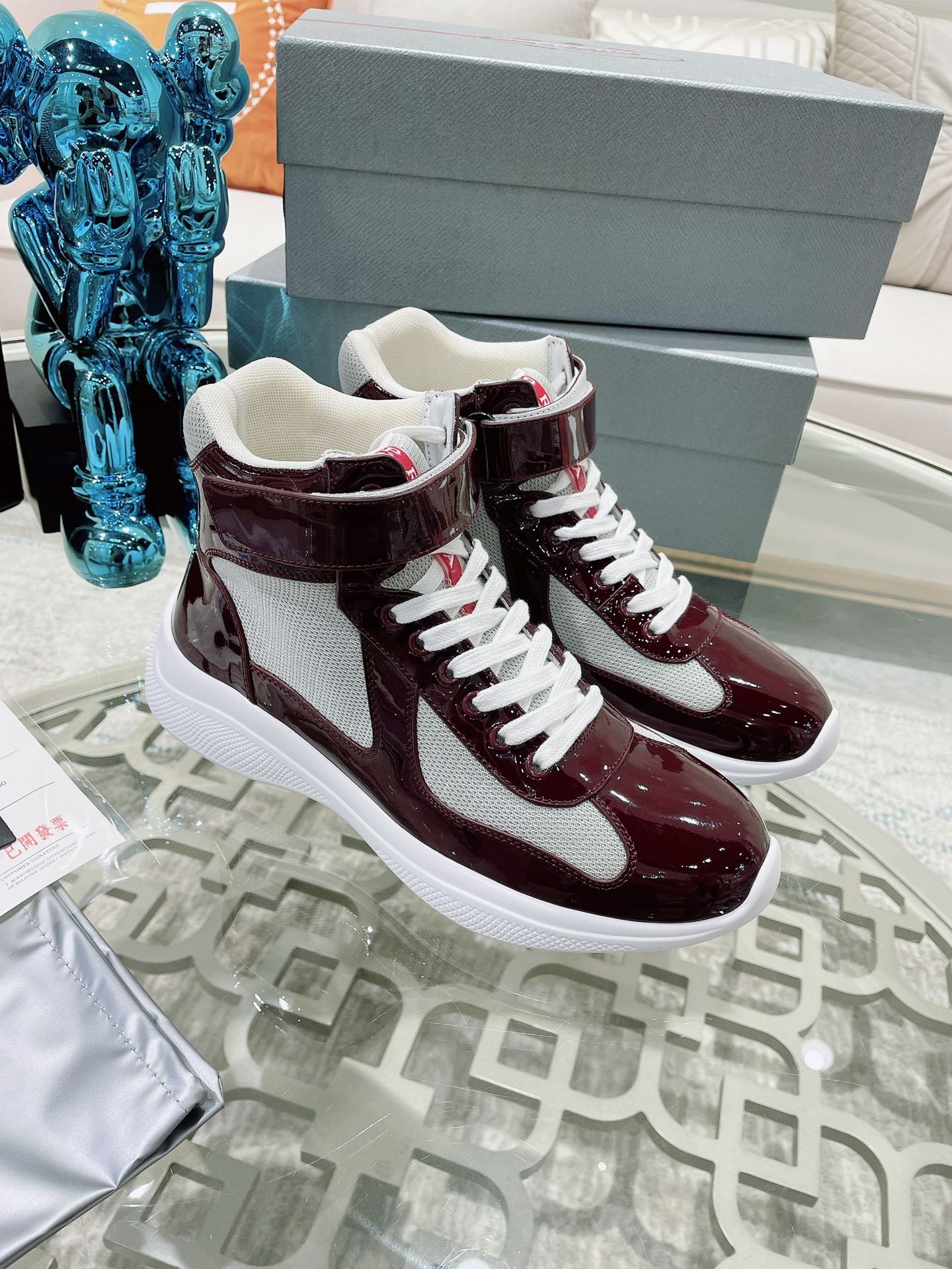 Zapatillas altas Prada America's Cup