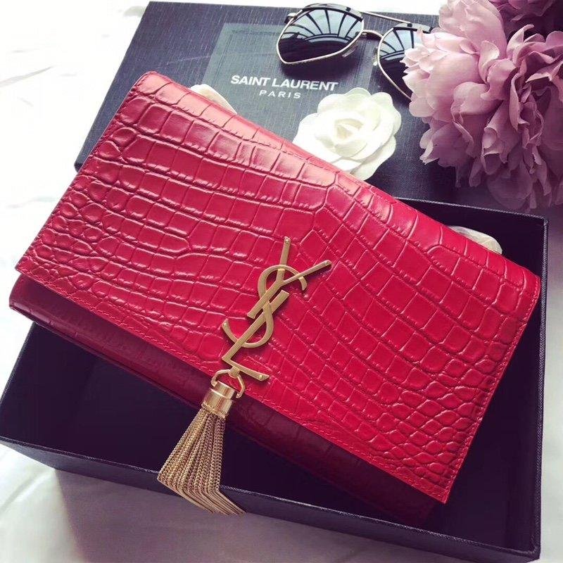 CARTERA KATE CON CADENA Y BORLA YSL