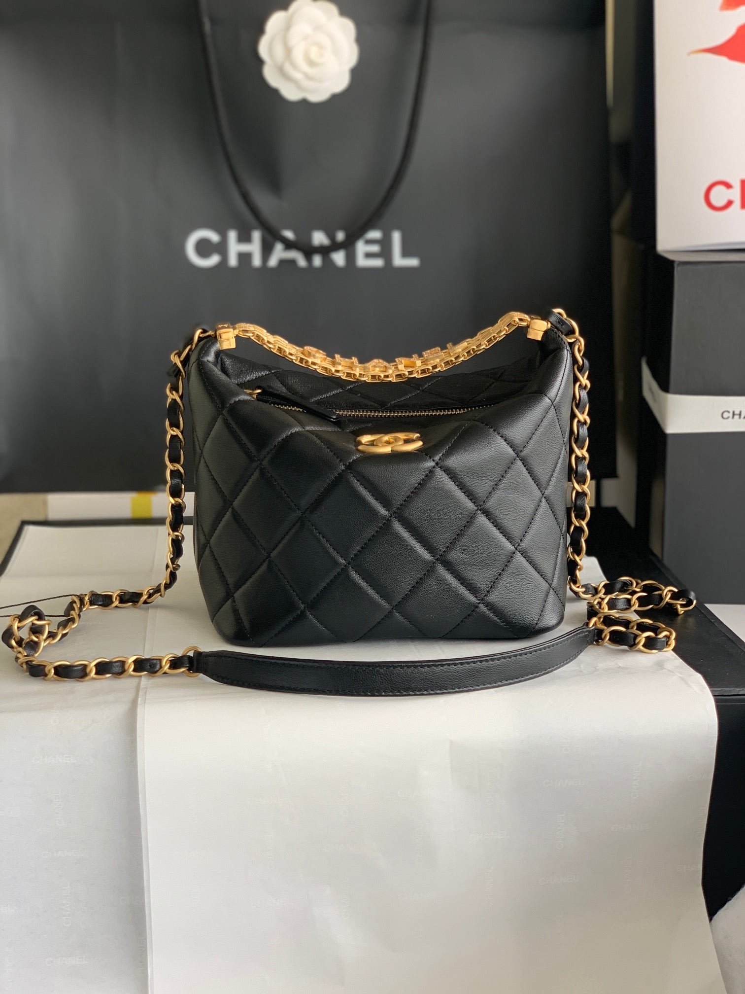Bolso Hobo pequeño Chanel