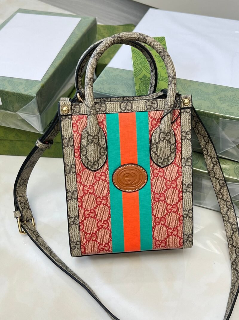 Bolso con asa superior Gucci