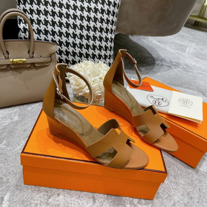 Sandalias Santorini de tacón HERMES - Imagen 4