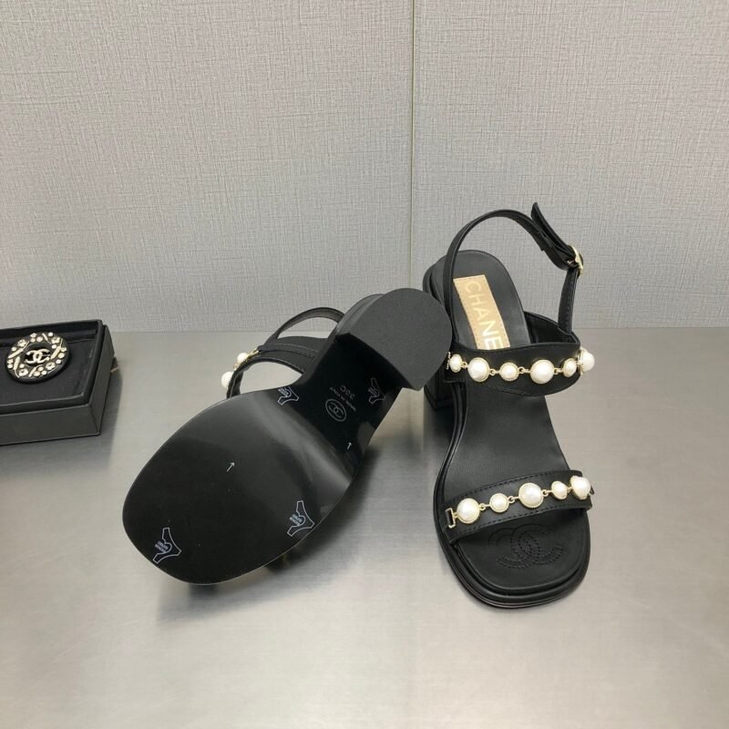 Sandalias de tacón alto chanel - Imagen 9