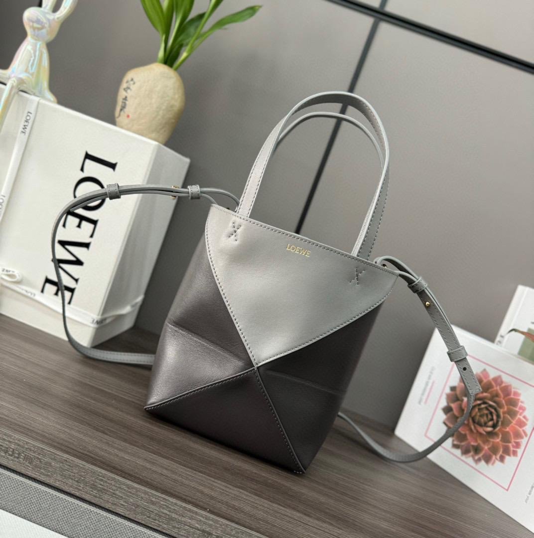 Bolso Puzzle Fold tote mini Loewe