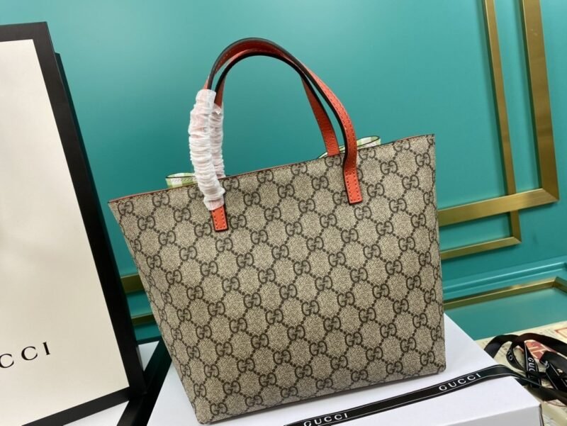 Tote Infantil GG con Lazo de Cuadros GUCCI - Imagen 5