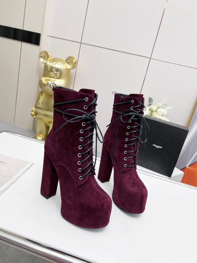 Botines Cherry de Plataforma Piel YSL