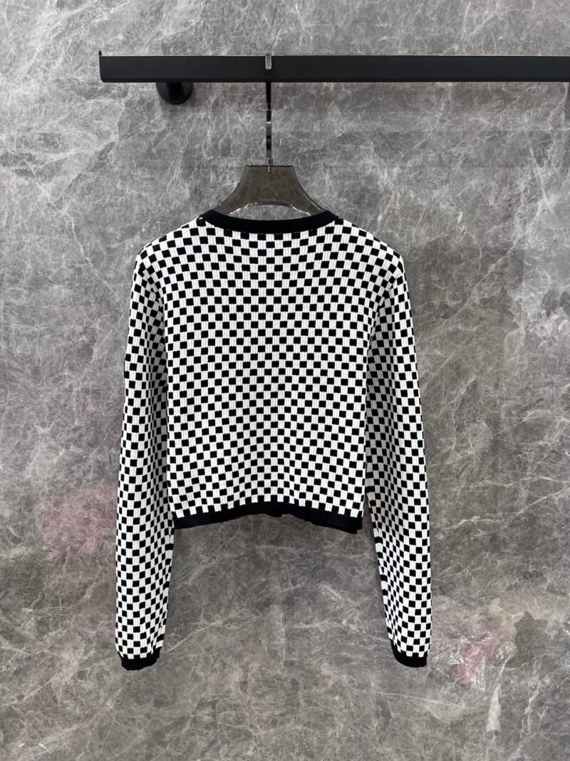 Rebeca cropped de punto Damier LOUIS VUITTON - Imagen 2