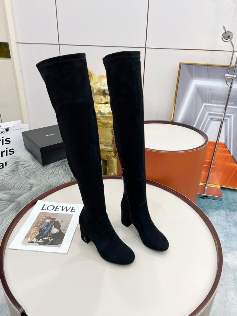 Botas Altas Lou de Piel YSL - Imagen 8