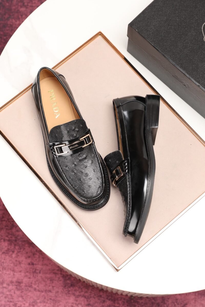 Mocasines de piel cepillada Prada - Image 9