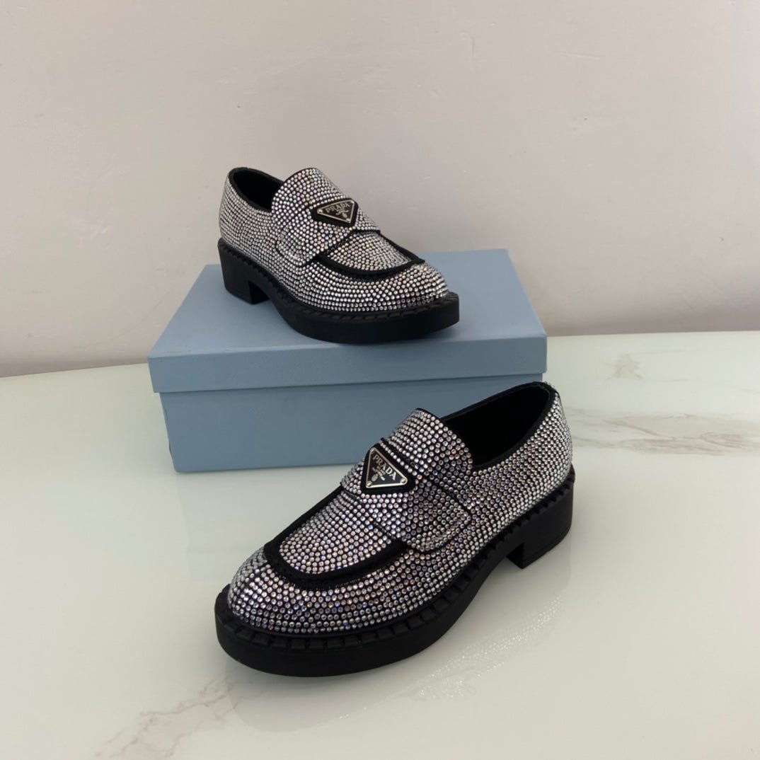 Mocasines con cristales PRADA