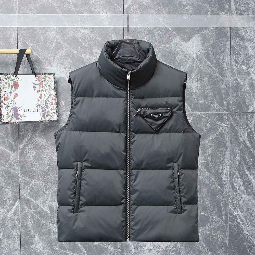 Chaleco Acolchado Re-Nylon Bolsillo Prada