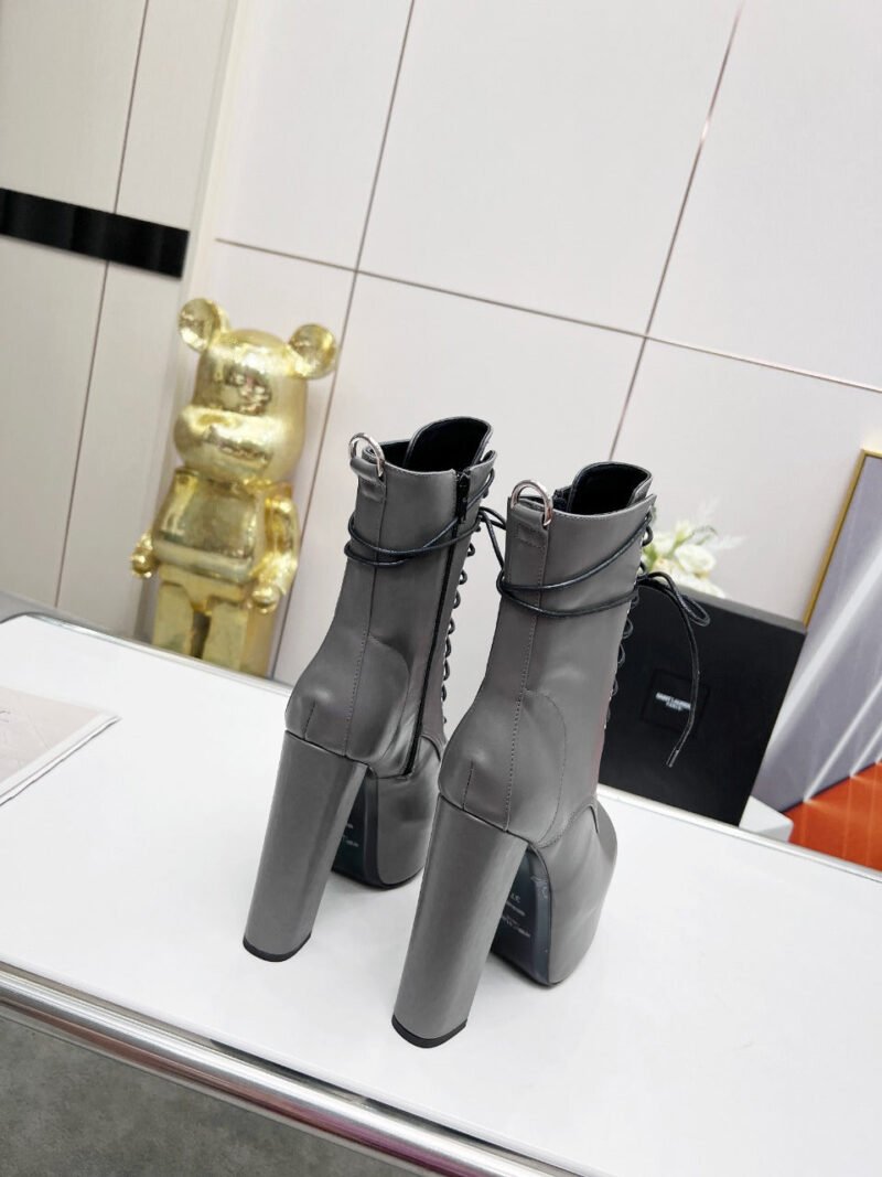 Botines Cherry de Plataforma Piel Lisa YSL - Imagen 6