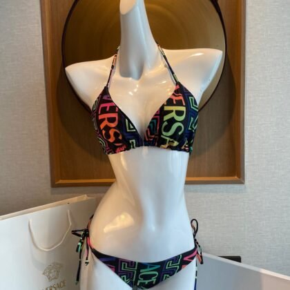 Bikini Greca Neon Print Versace