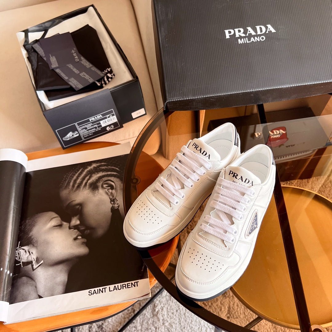 Zapatillas Downtown de piel perforada PRADA