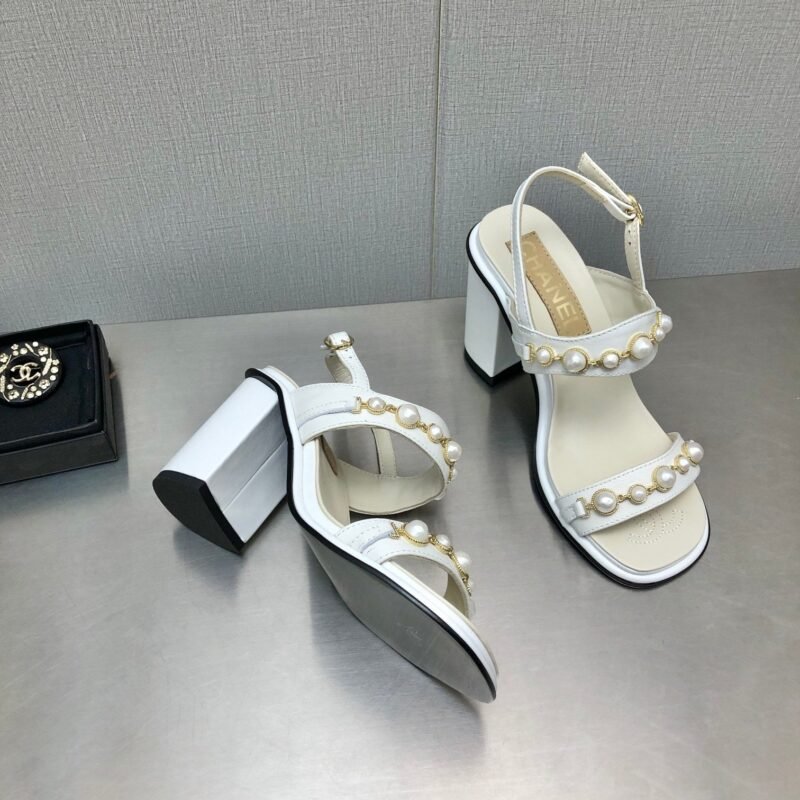 Sandalias de tacón alto chanel - Imagen 8