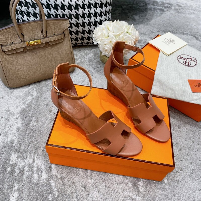 Sandalias Santorini de tacón HERMES - Imagen 2