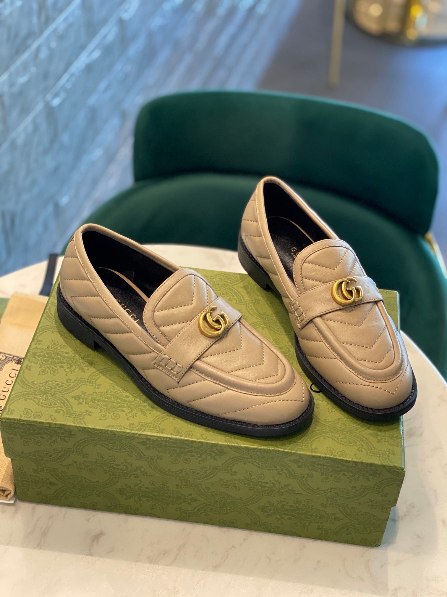 Mocasín con Doble G Gucci
