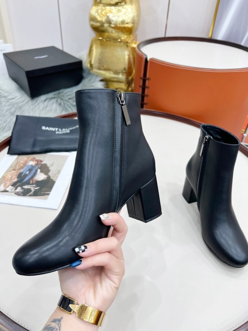 Botines Lou de Piel Lisa YSL - Imagen 4