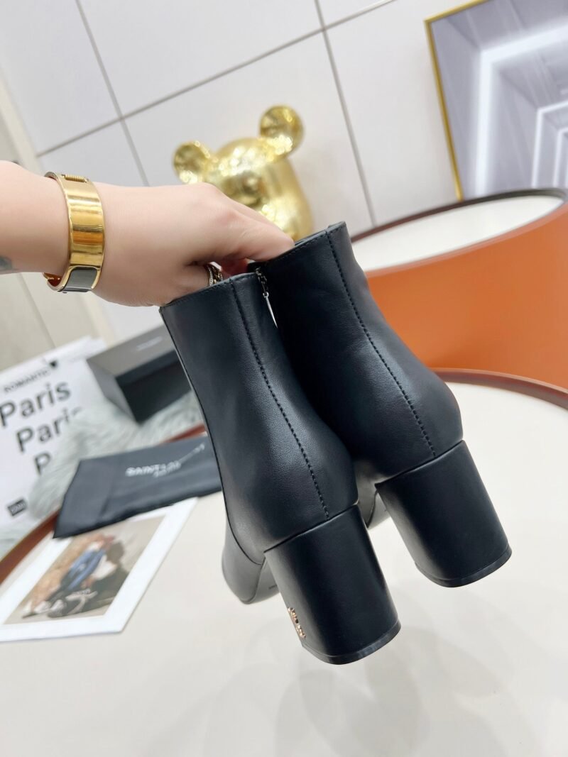 Botines Lou de Piel Lisa YSL - Imagen 7