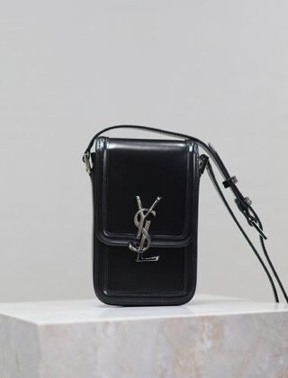 Minibolso Solferino de piel lisa YSL
