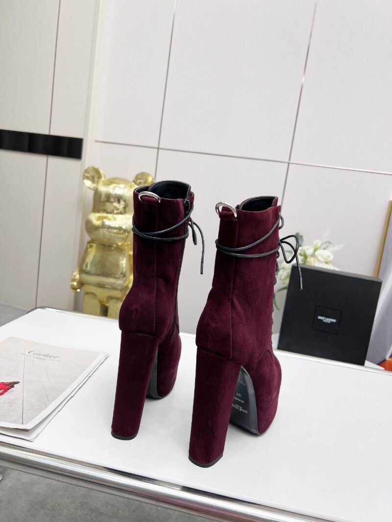 Botines Cherry de Plataforma Piel YSL - Imagen 6