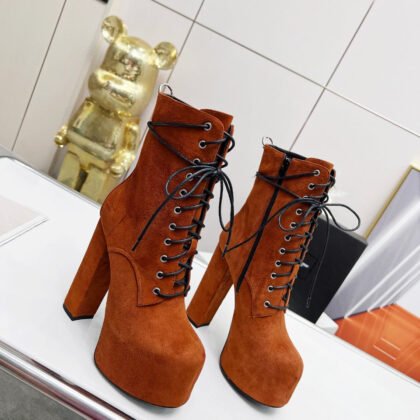Botines Cherry de Plataforma Piel YSL