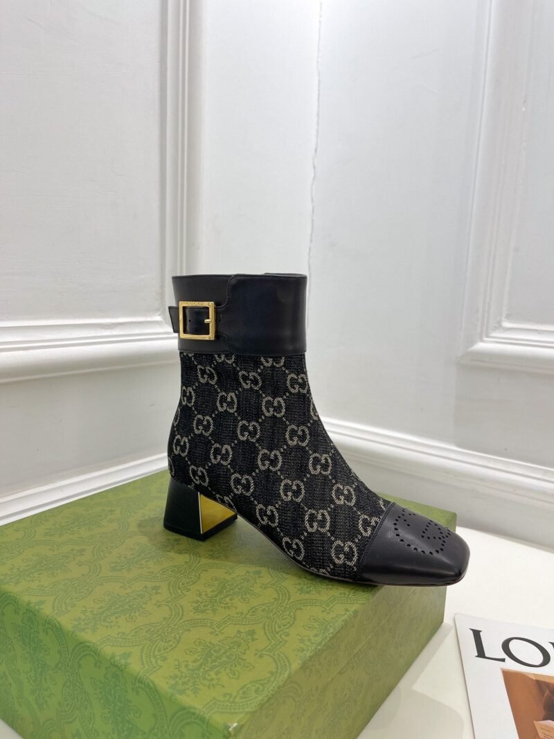Botín de lona GG Gucci