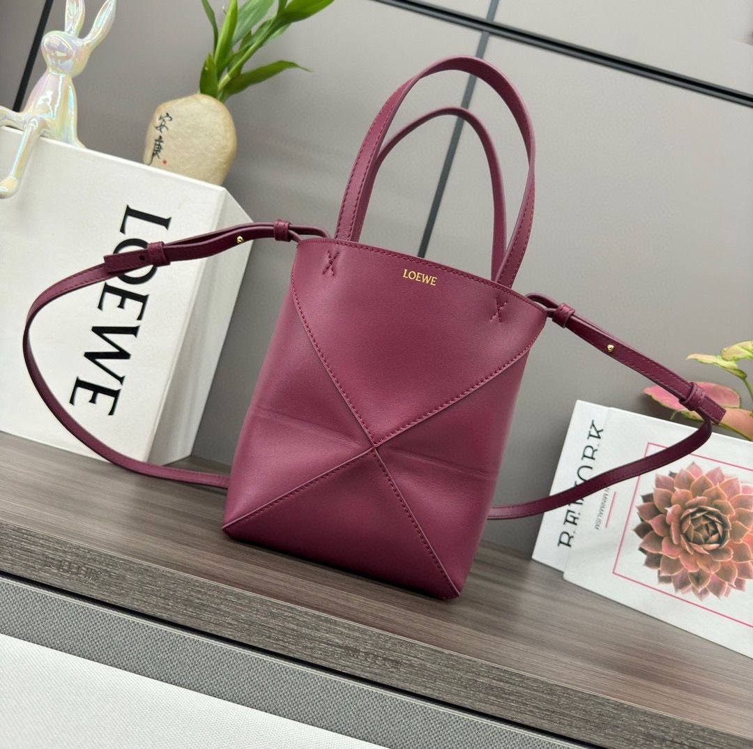 Bolso Puzzle Fold tote mini Loewe
